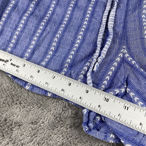 BCBGeneration Striped Shorts Womens Small Blue Drawstring Mid Rise - Picture 7 of 14